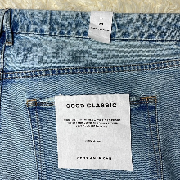 NEW Good American
Good Legs High-Rise Stretch Straight Ankle Jeans - Picture 7 of 8